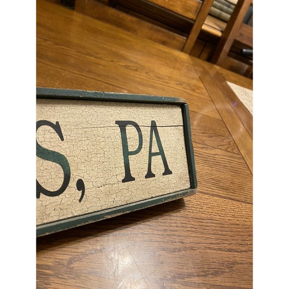 Rustic Farmhouse Country Sign Lower Speers Pennsylvania Cabincore Shabby Chic - Picture 6 of 12